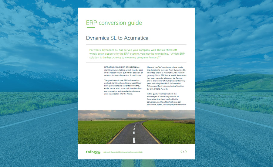 Dynamics SL to Acumatica Conversion Guide