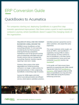 QuickBooks to Acumatica Conversion Guide
