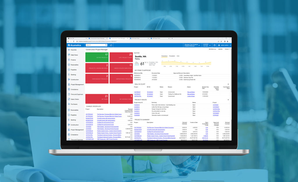 Acumatica Construction Edition Product Tour