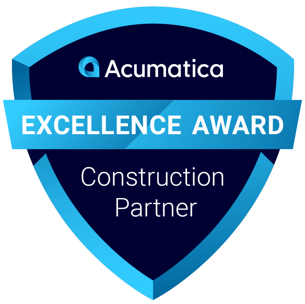 Acumatica Excellence Award: Construction Partner