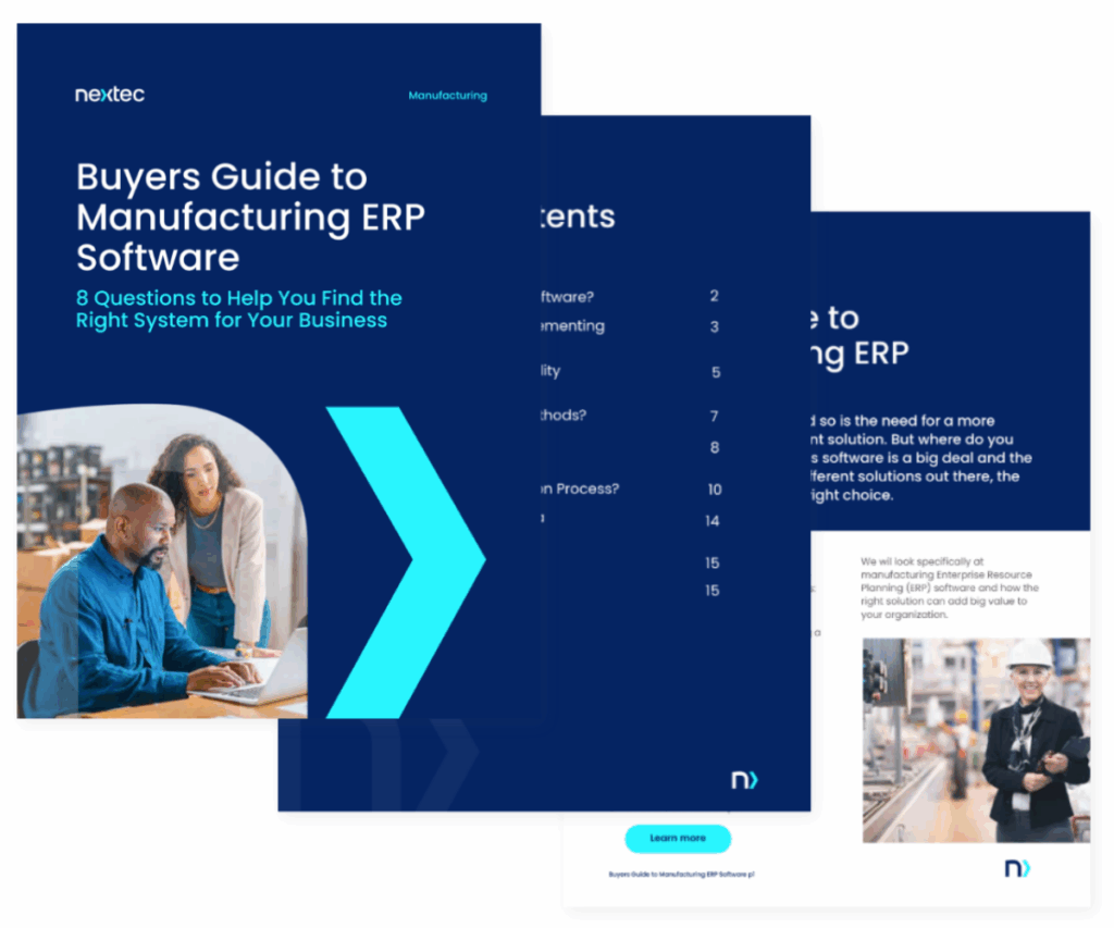 Buyer’s Guide to Manufacturing ERP Software – NexTec Group