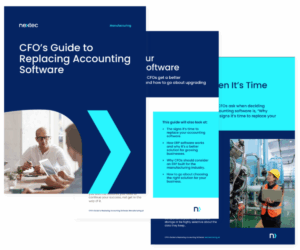 CFO's Guide to Replacing Accounting Software for Manufacturing