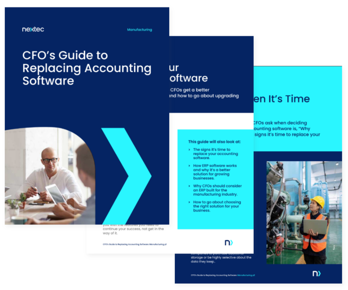 CFO's Guide to Replacing Accounting Software for Manufacturing
