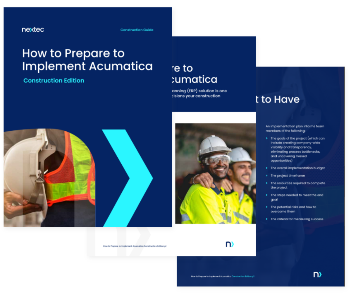 Construction How to Implement Acumatica Thumbnail 1