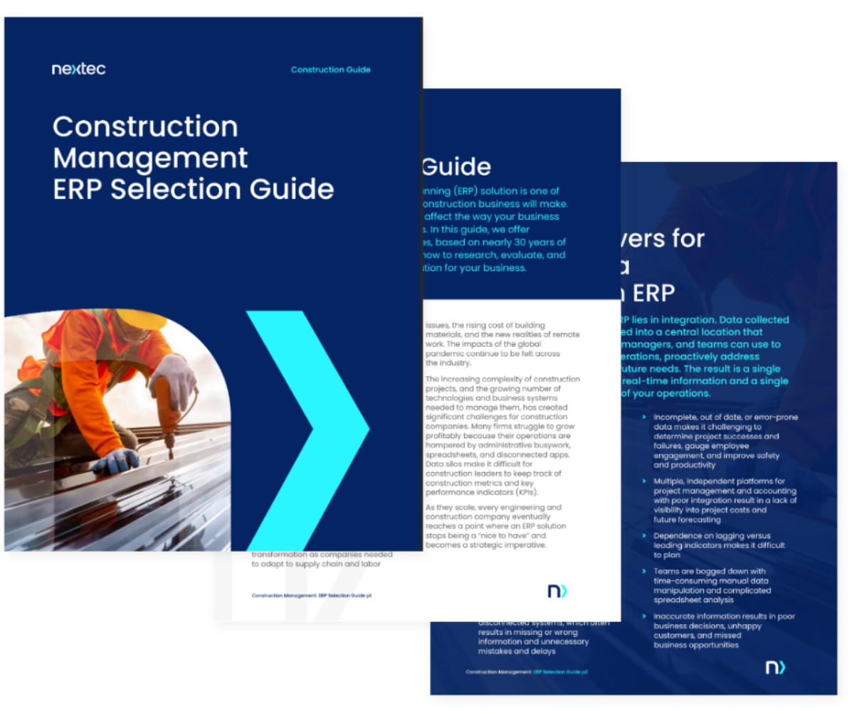 Construction Management ERP Selection Guide