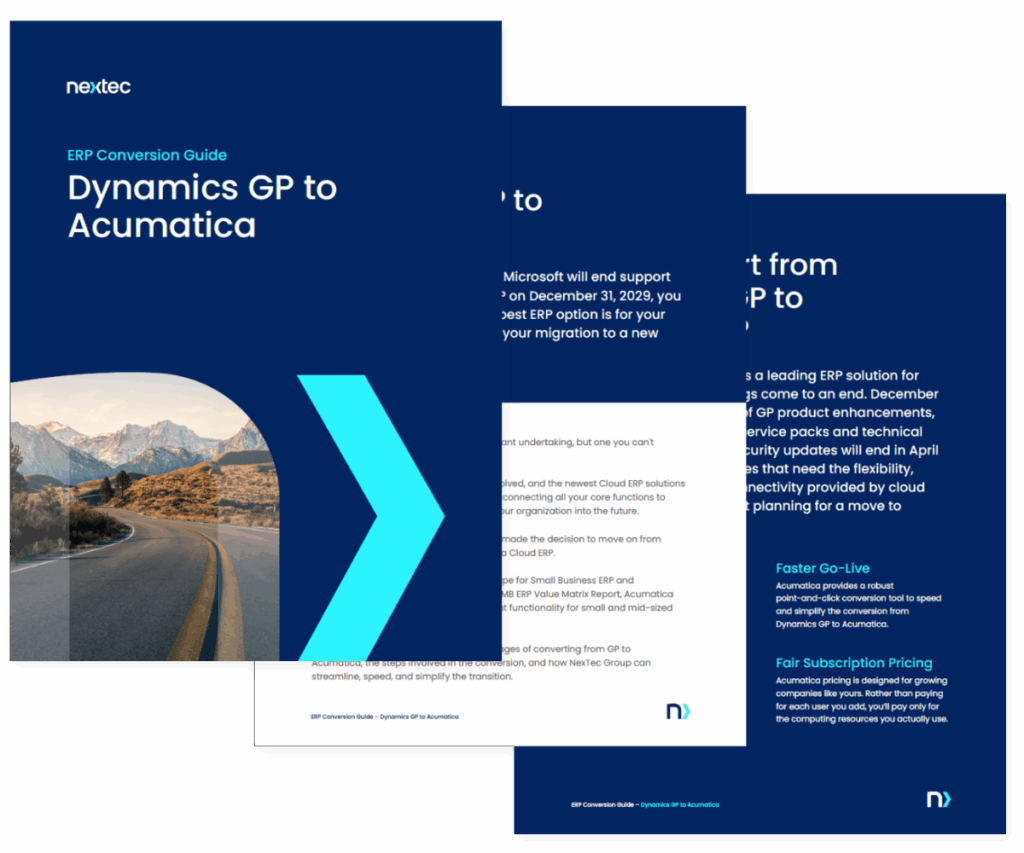Acumatica Cloud ERP Implementation Partner – NexTec Group