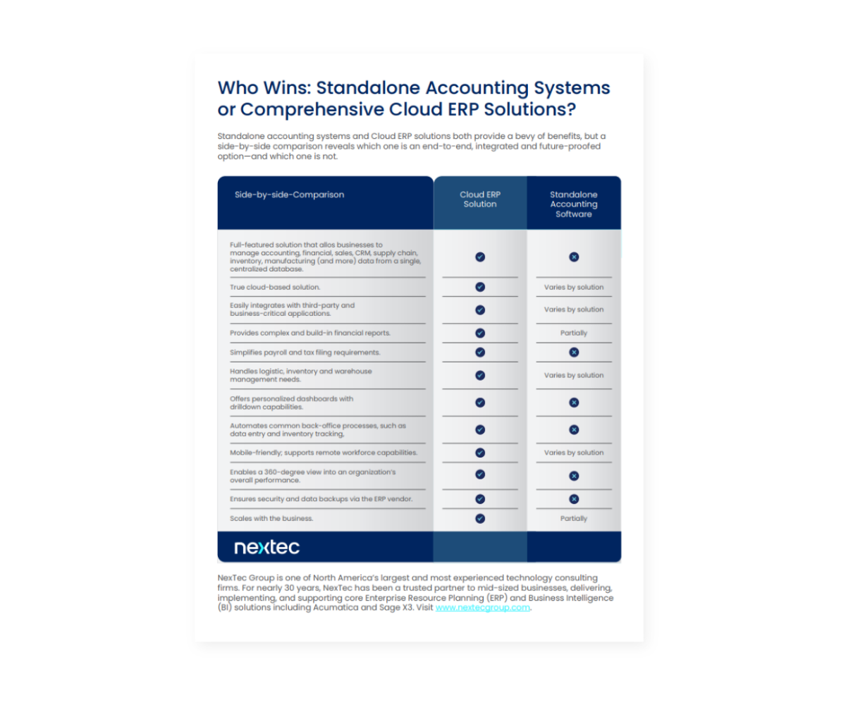 Who Wins Standalone Accounting Systems or Comprehensive Cloud ERP Solutions Thumbnail