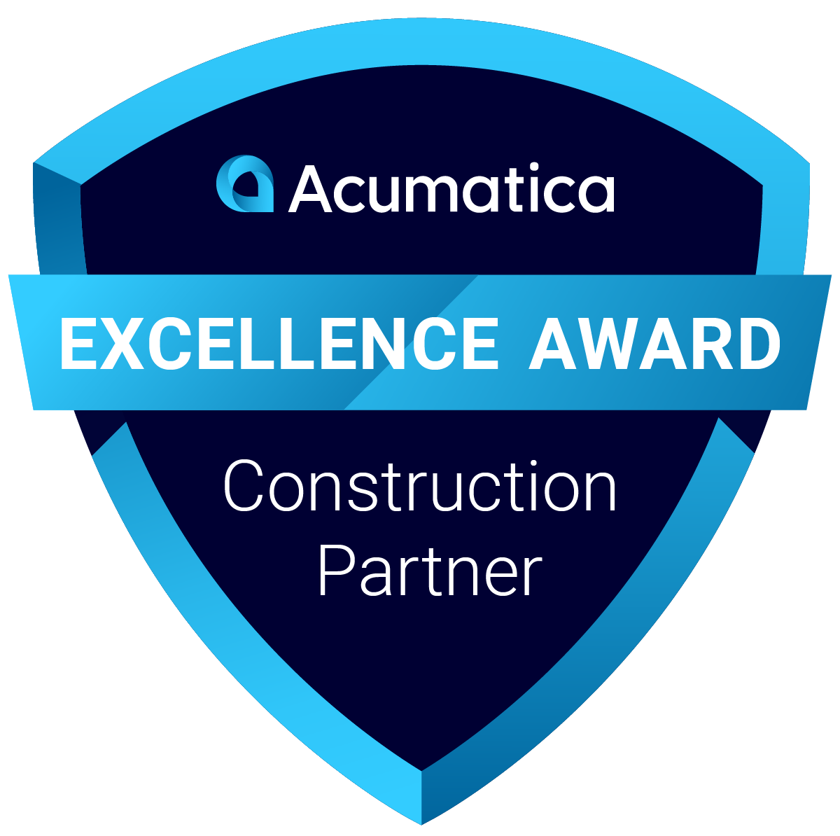 Acumatica Excellence Award Construction Partner Badge Acumatica Excellence Awards Construction Partner